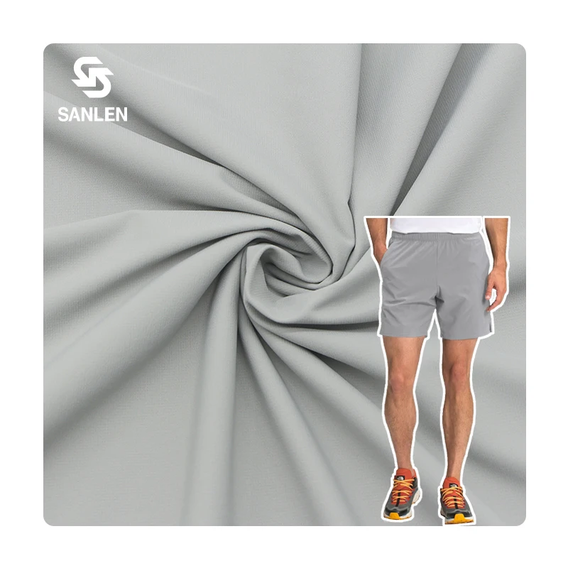 Track Golf Pants Dryfit 70D 1mm Grid Breathable 4 Way Stretch Spandex Nylon Fabric Smooth Sportswear for Jogger Pants