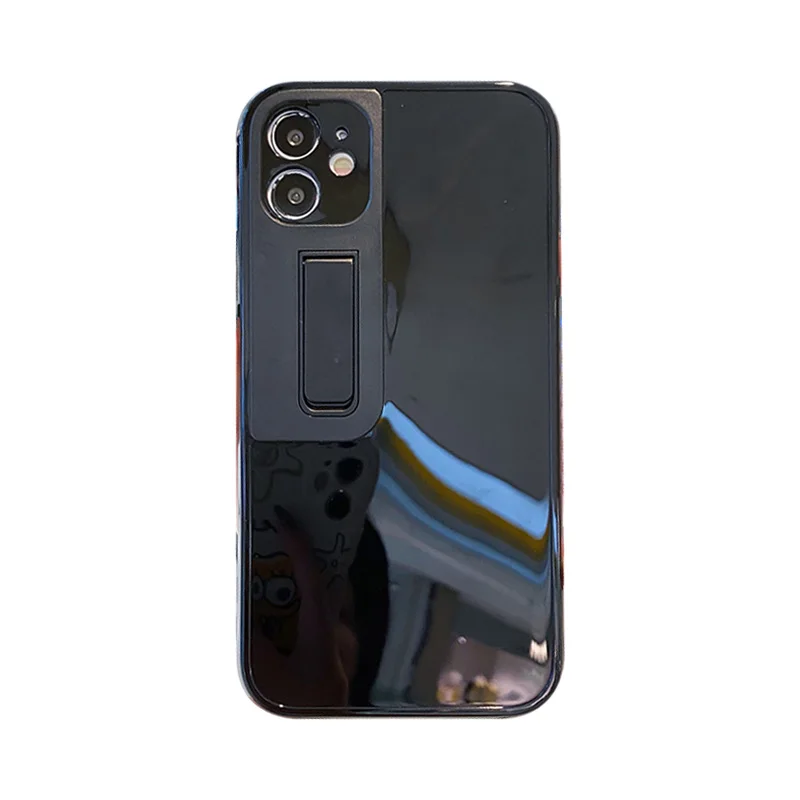 

New invisible folding bracket lens all-inclusive mobile phone case for iPhone 11 12 Pro Max 11Pro anti-drop TPU soft rub
