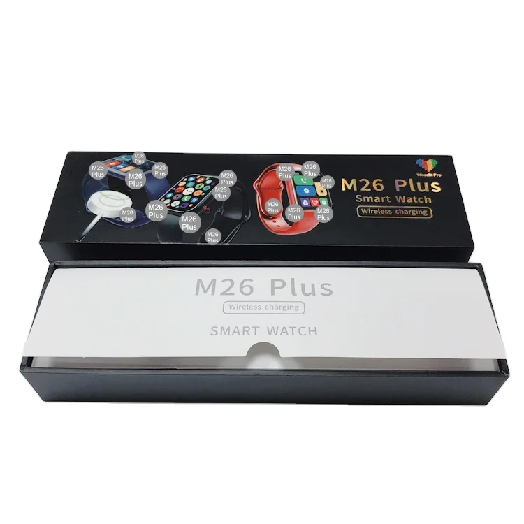 

2021 Best Selling Smart Watches BT Call M26Plus Smartwatch Fitness Tracker Health Monitor Smart Watch Series 6 M16plus M26 Plus, White, pink, red, blue, black