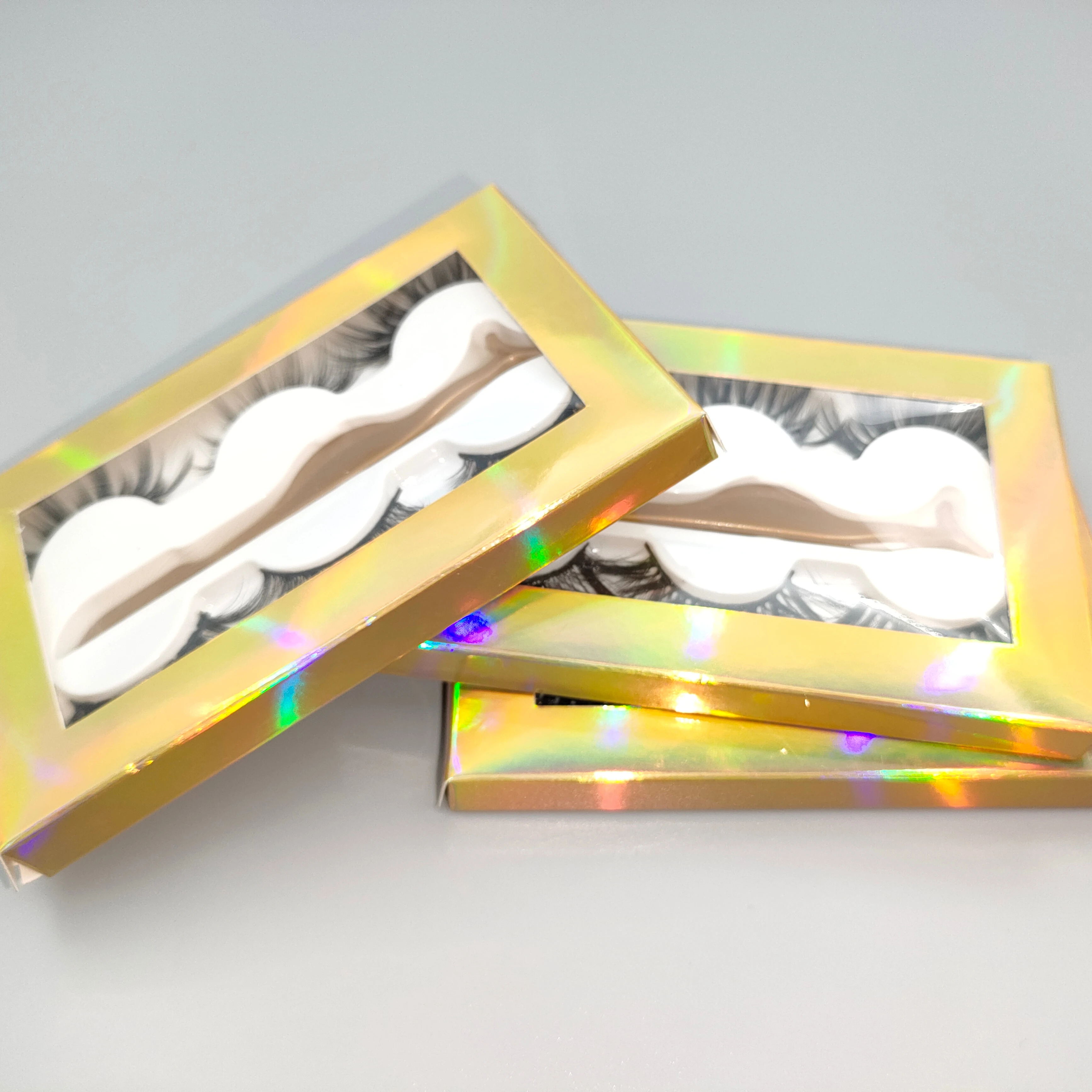 

3 Pairs Eyelashes Mink Lashes3d Wholesale Vendor Eyelash Boxes With Tray