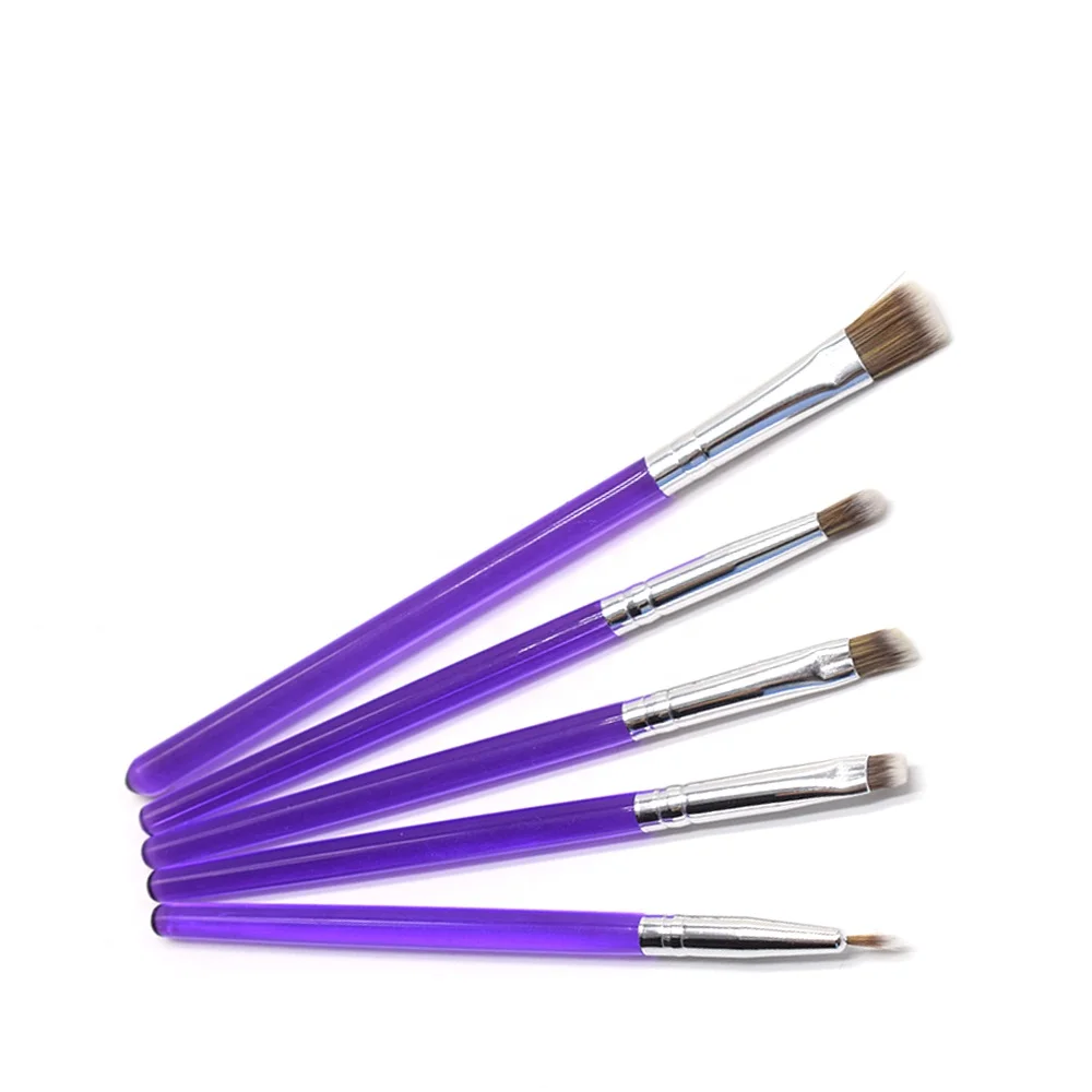 

ZX Fondant Tools Cake Decorating Supplies Set 5pcs of Cake Decorating Brush Set Flower Powder Brush Baking Tools DB-05, Purple