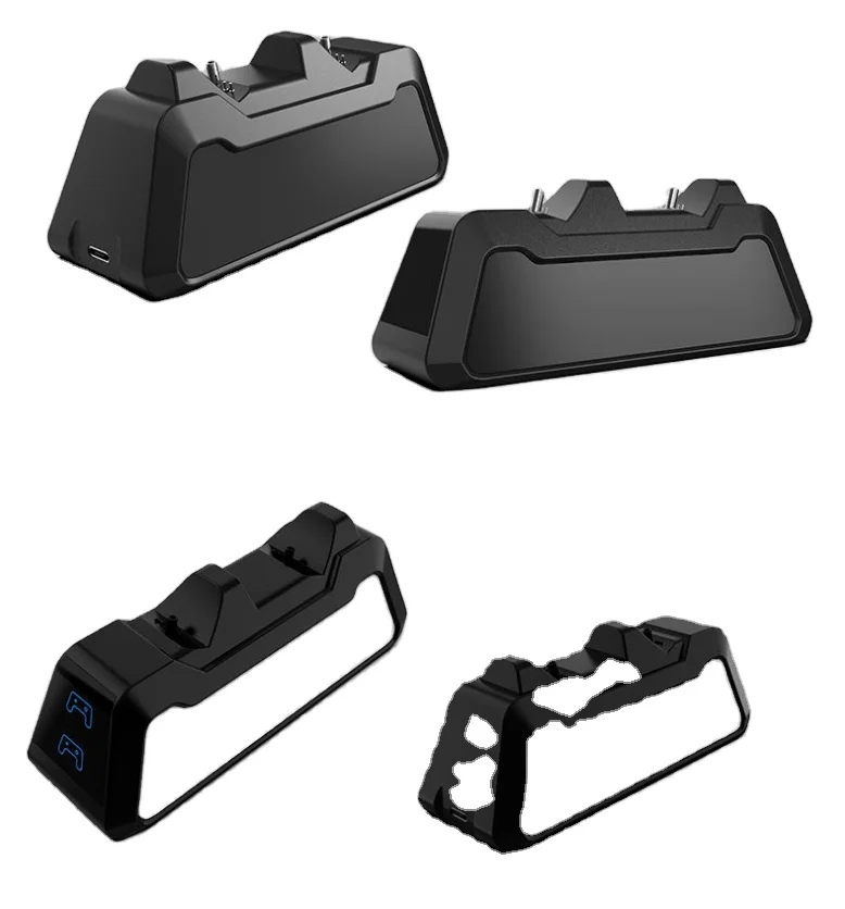 

Charger Dock 2 In 1 Charging Stand For PS5 Controller Fast Charging Station New, Black white