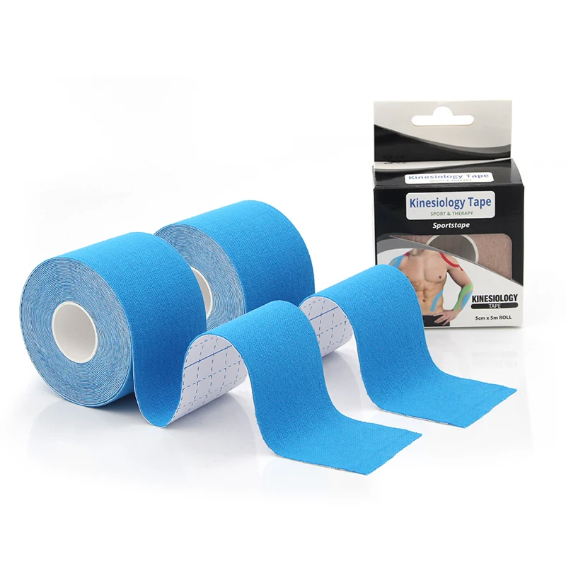 

5cm x 5m Waterproof Breathable Cotton Elastic kinesiology tape for muscle Pain Relief Knee Taping