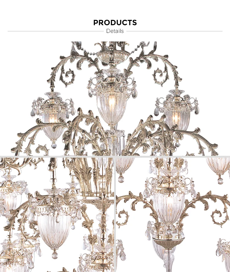 crystal beads silver chandelier