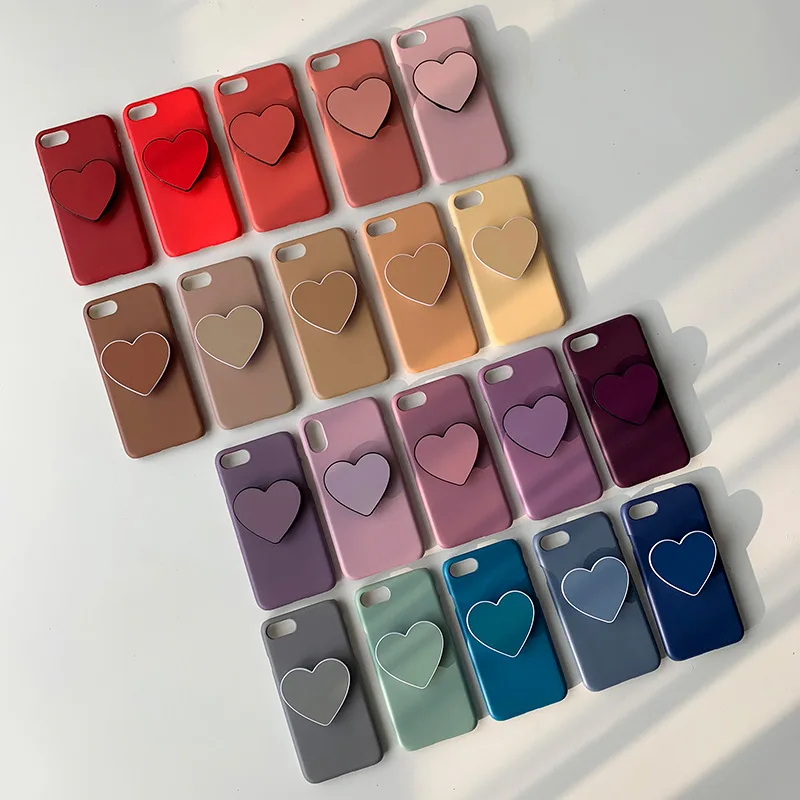 

mobile phone ring holder heart portable and foldable and adjustable cell phone holder with multicolor ins, Multi color