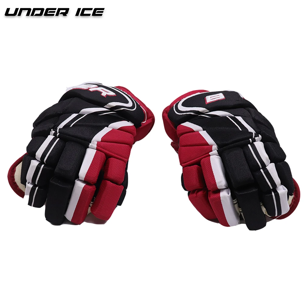 

Senior Adult  Good Quality and Cheap Price Ice Hockey Glove, Red+black, all black, navy+red, navy+white, all navy