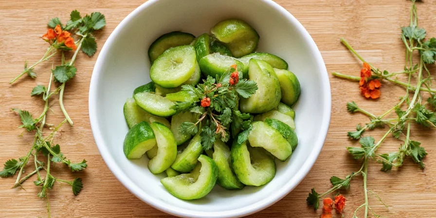 Banchan Cucumber Oi Muchim Platter