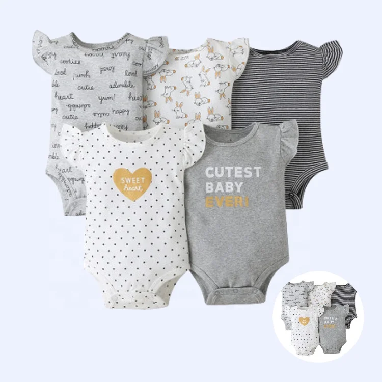 

RTS cute ruffle bodysuit baby clothing baby girl's romper