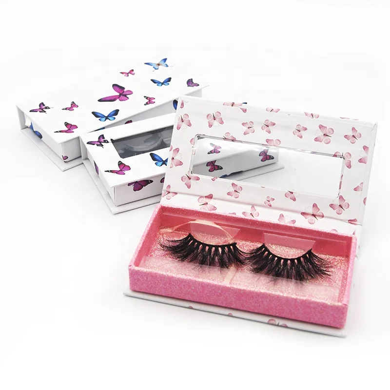 

Surchine Beauty 25mm long dramatic crisscross fluffy private label false eye lashes custom packaging eyelashes mink