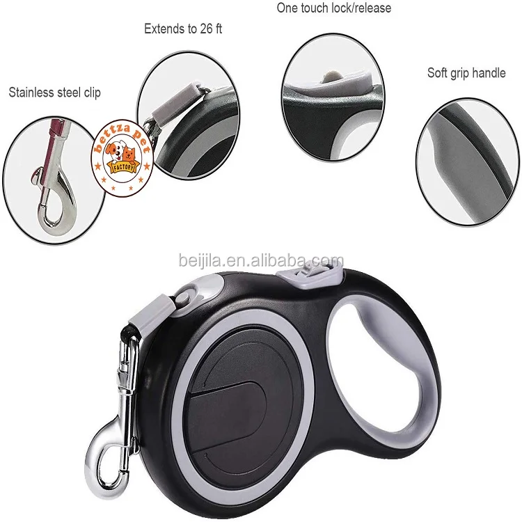 Automatic Extendable Traction Training Pet Rope Lead Heavy Duty Retractable Dog Leash