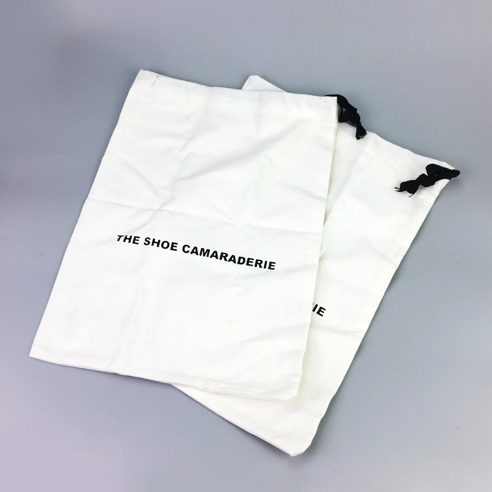 

Custom Printed Dust Proof Natural Cloth 100% Cotton Custom Drawstring Bag, White,black,blue,pink,purple etc
