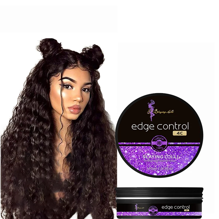 

SLAYING LOLLI Private Label Waterbased Strong Hold Braid Gel 4c Hair Edge Control For African American Hair