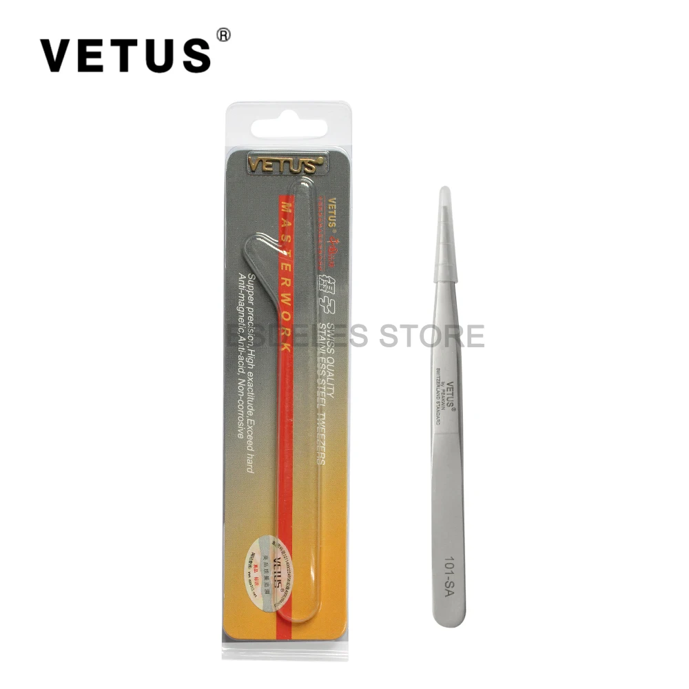 

101-SA Stainless Steel Precision Tweezer Eyelash Extension Eyebrow Make up Tweezer