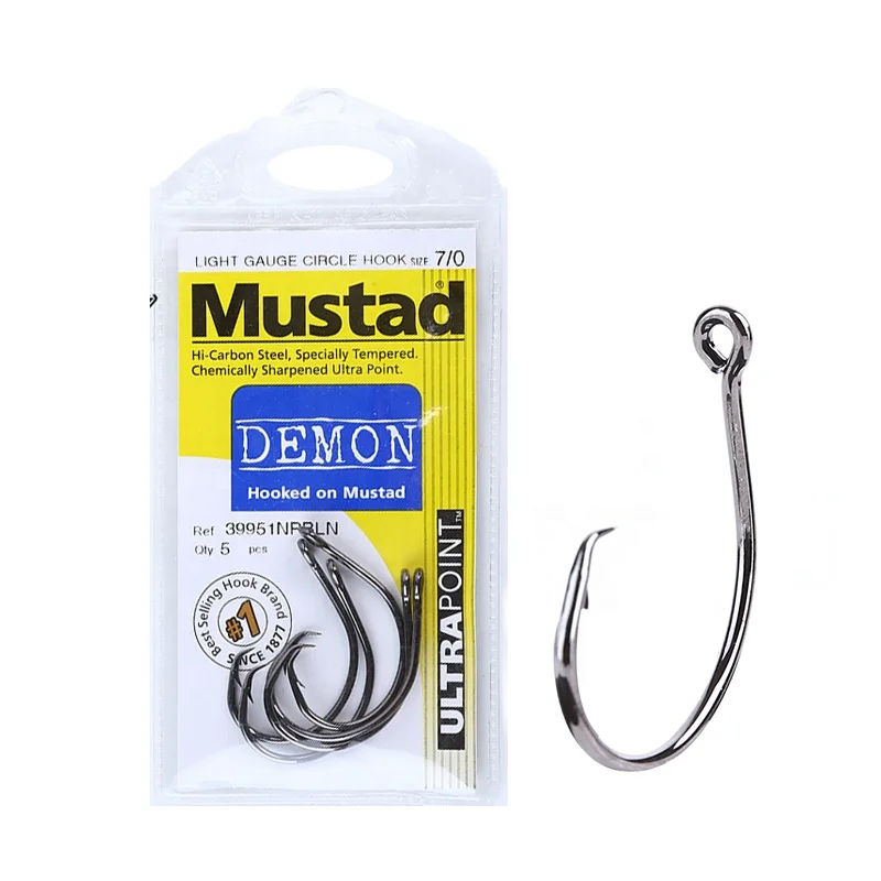 

MUSTAD 39951 fishing hook high carbon steel strong jigging hook seawater hook