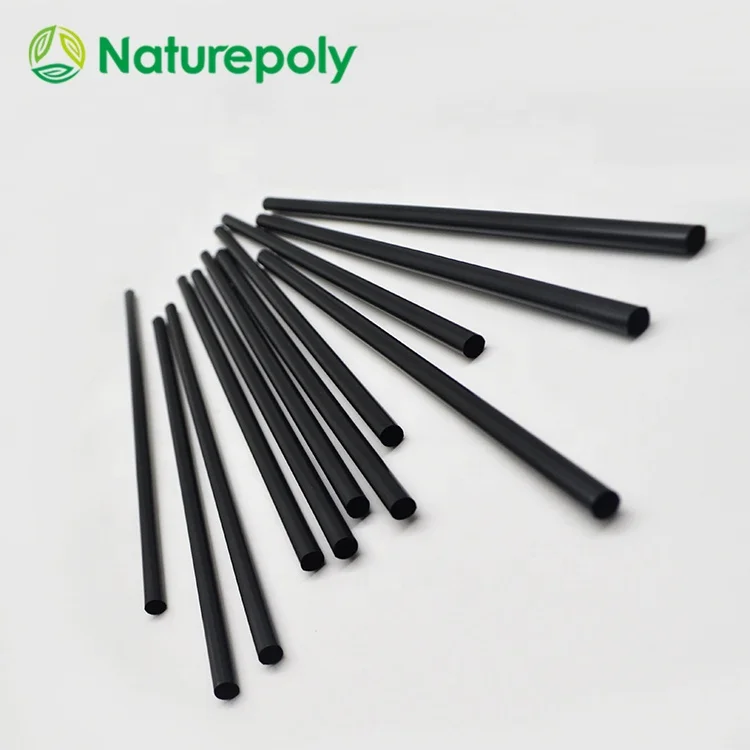 

Plastic Biodegradable Compostable Straw, Black