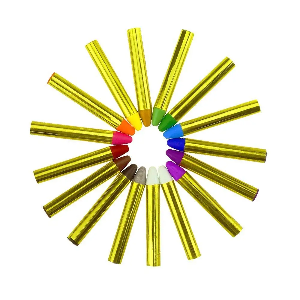 

Amazon Hot Selling 16 Colors Face Paint Crayons Painting Stick Kits