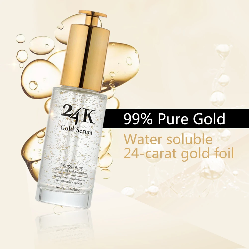 

Professional factory wholesale price Whitening facial serum 24K Gold Face Serum