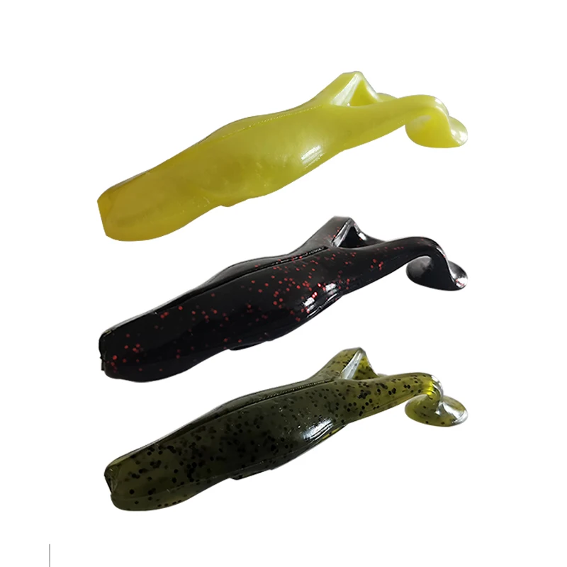 

LUTAC Sinking Soft Frog Lure105mm 14.6g Snakehead Wide Hollow body Fishing Topwater lure, 3 colors