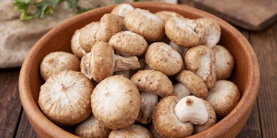 Prepped mushrooms in ice cube trays for freezing