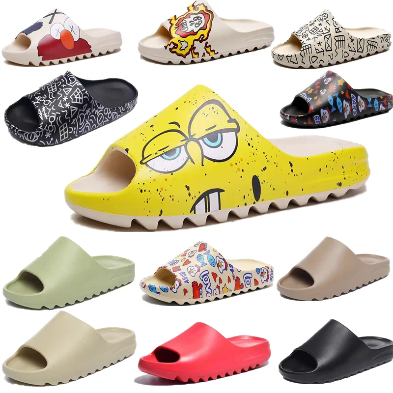 

Men's flip-flops sandals and slippers indoor and outdoor non-slip couple bathroom slippers women slides men's slippers, Customized color