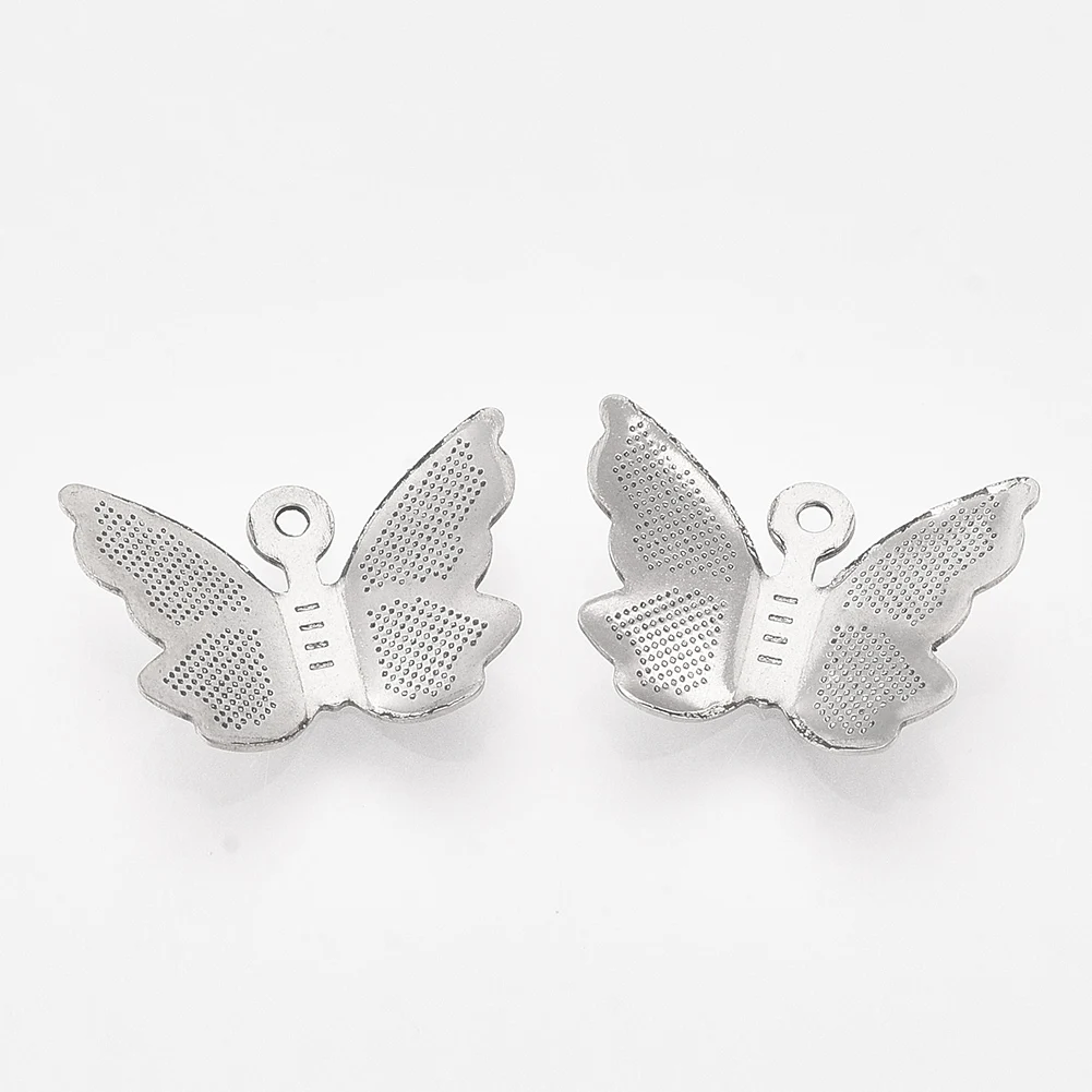 

PandaHall Wholesale 304 Stainless Steel Butterfly Pendant
