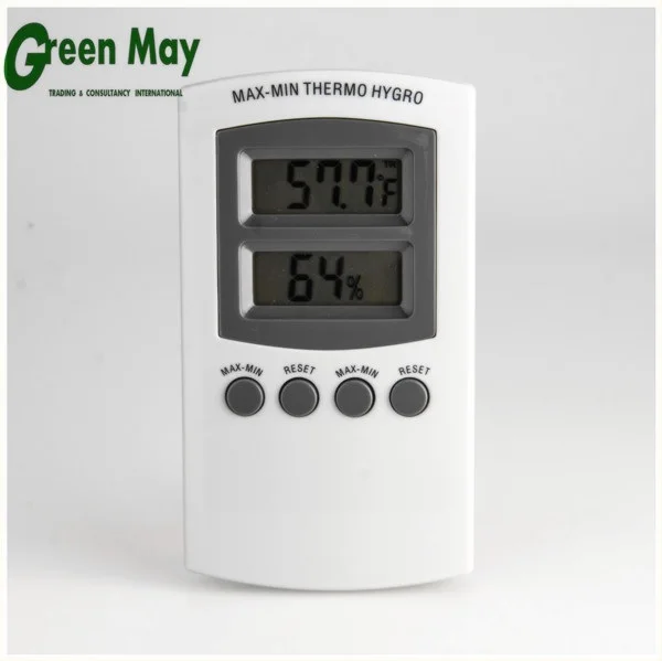 

Super LCD Wall mounted Temperature Greenhouse indoor meter MAX MIN thermometer digital humidity meter hygrometer grower planting