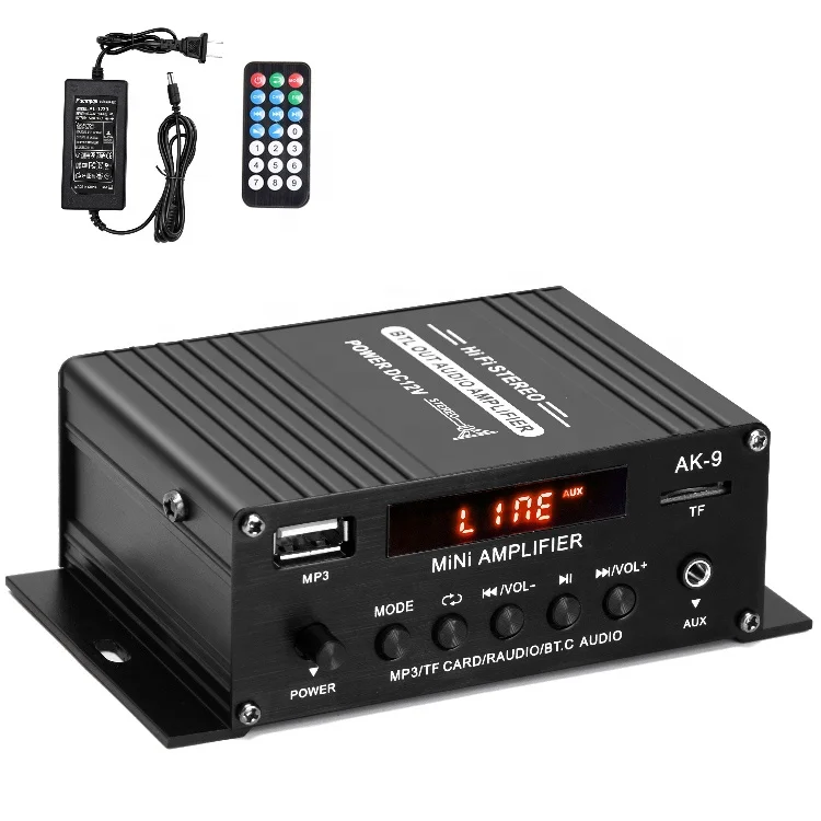 

AK9 Blue tooth Power Amplifier, Digital Power Audio Amplifier, Home Audio Player Amp