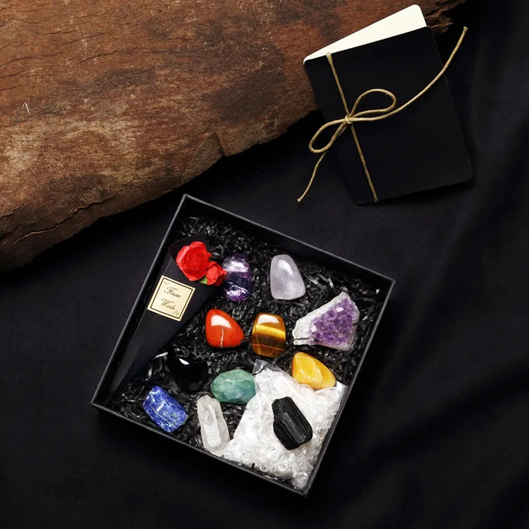 
Wholesale Natural Loose Gemstone Crystal Crystals Healing Stones Gift Box 