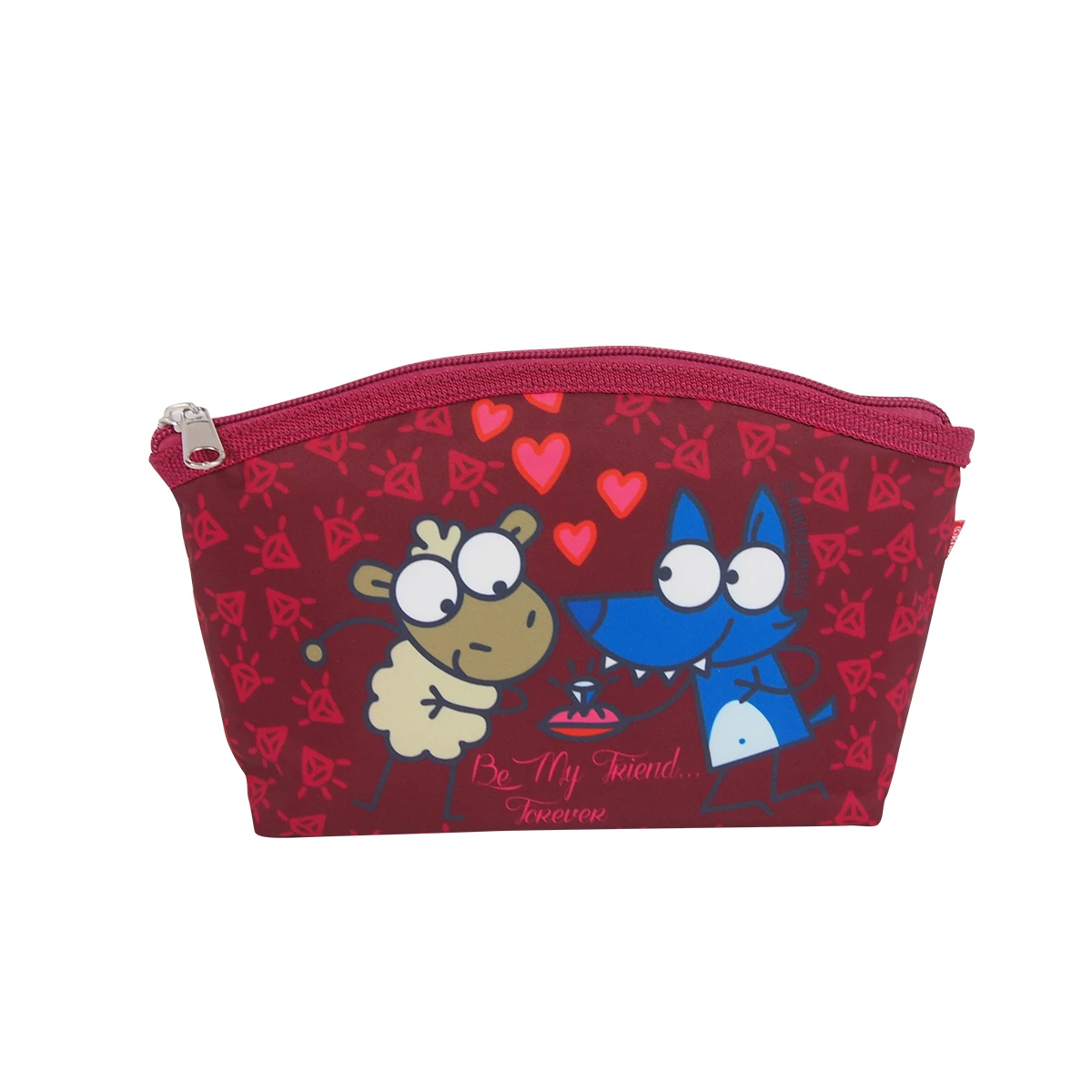 

RTS Low MOQ custom portable cute print small beauty zipper makeup pouch mini travel cosmetic bags