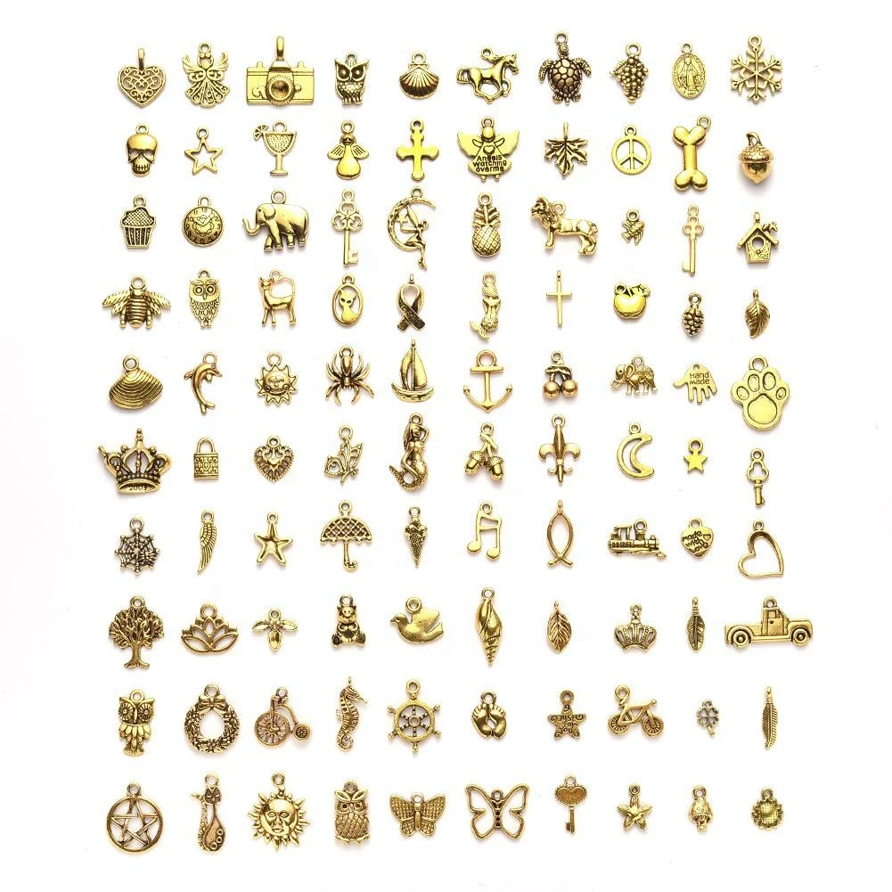 

Mixed Antique Bronze Plated Handmade Turtles umbrellas butterflies Charms Pendant DIY Jewelry Making for Necklace DIY Charms, Silver