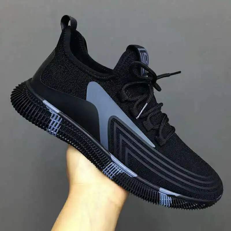

Hight top casual shoes light weight lace-up men sport shoes running sneakers