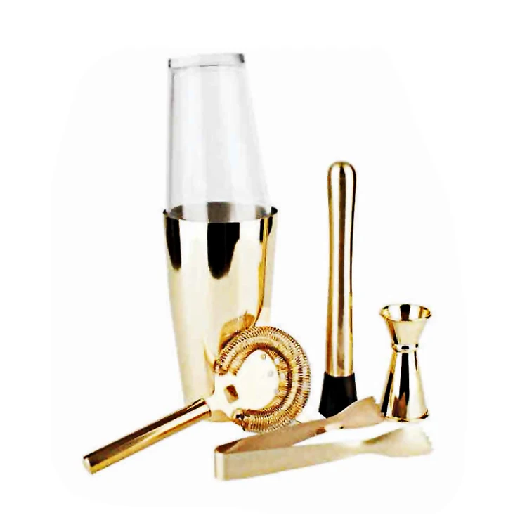 Wholesale Cheap Price Custom Bar Pub Accessories Barware Set Stainless Steel Bar Tools Bartender Martini Kit Set Cocktail Shaker