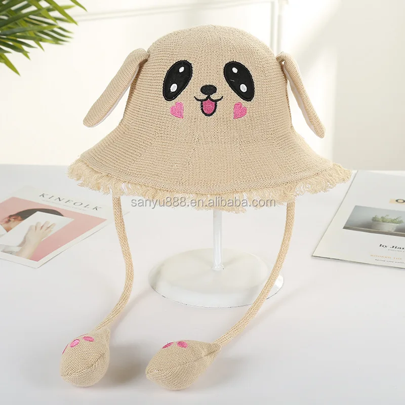 Summer Kids Bunny Hat With Air Pumping 