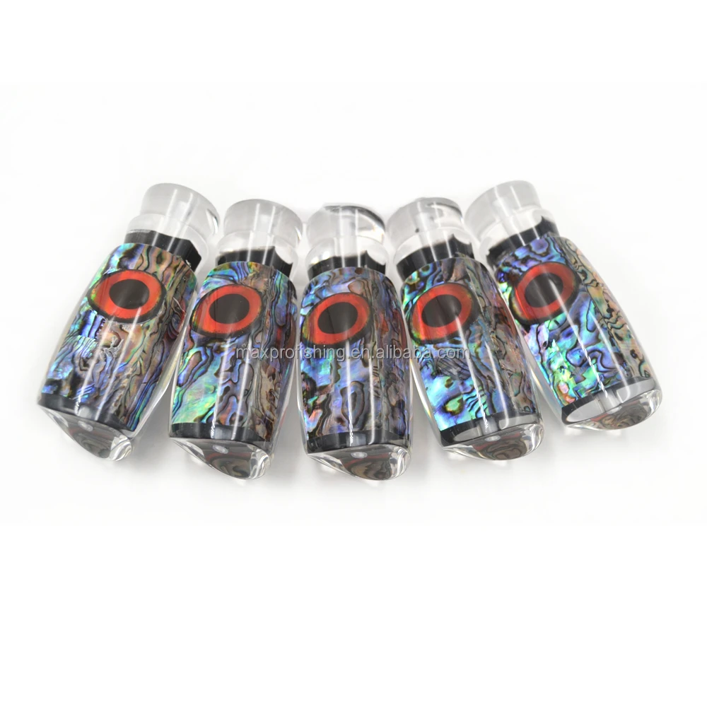 

Keel Weighted Abolane Inserts Resin Heads Red Eyes Tuna Trolling Lure