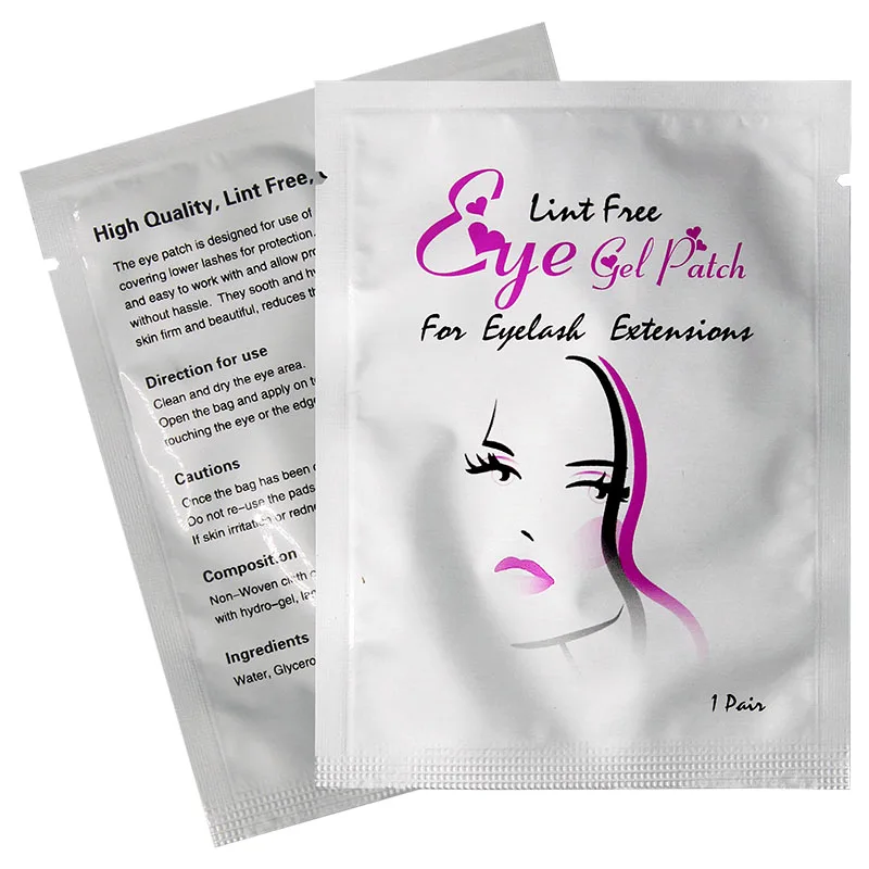 

50pairs Eyelash Patches for Building Eye lash Pads Eye Gel Patches Under Eyelash Pad for Eyelash Extension Lint Free Paper-Patch