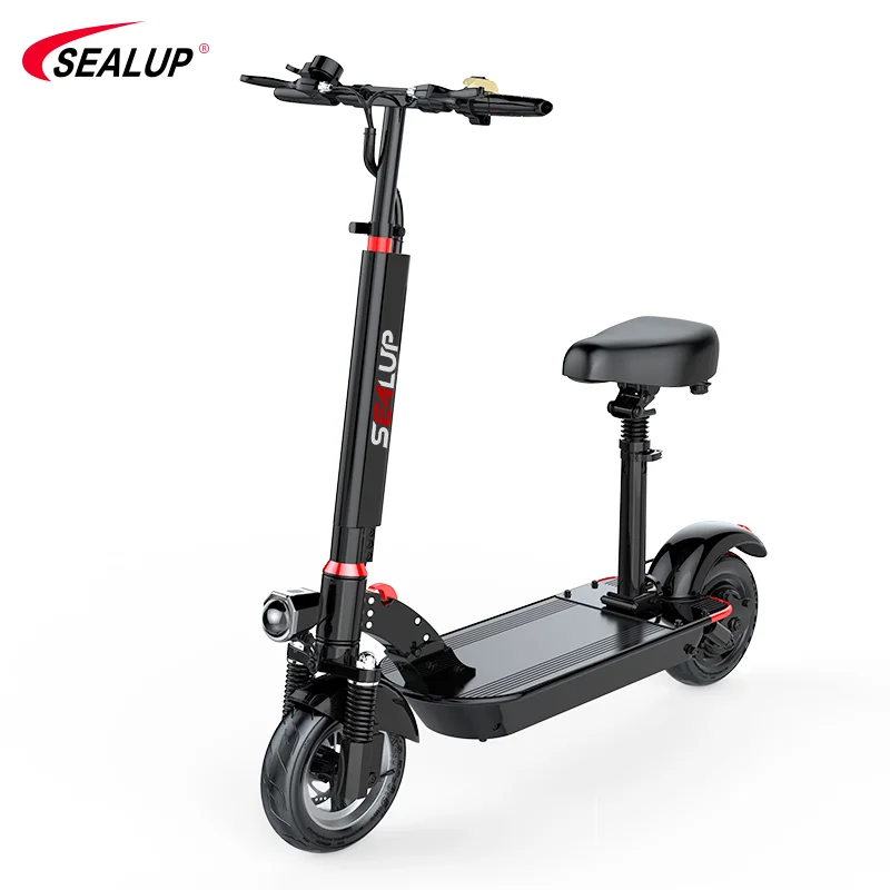 SEALUP 2021 50-60KM Q15 New Scooter 10 Inch 500w 48v Lithium Battery Folding Design Fast Electric Scooter For Adults
