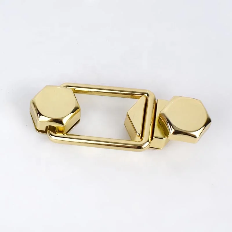 

Meetee BF413 Handbags Accessories Alloy Parts Bamboo Decoration Bag Lock, Gold