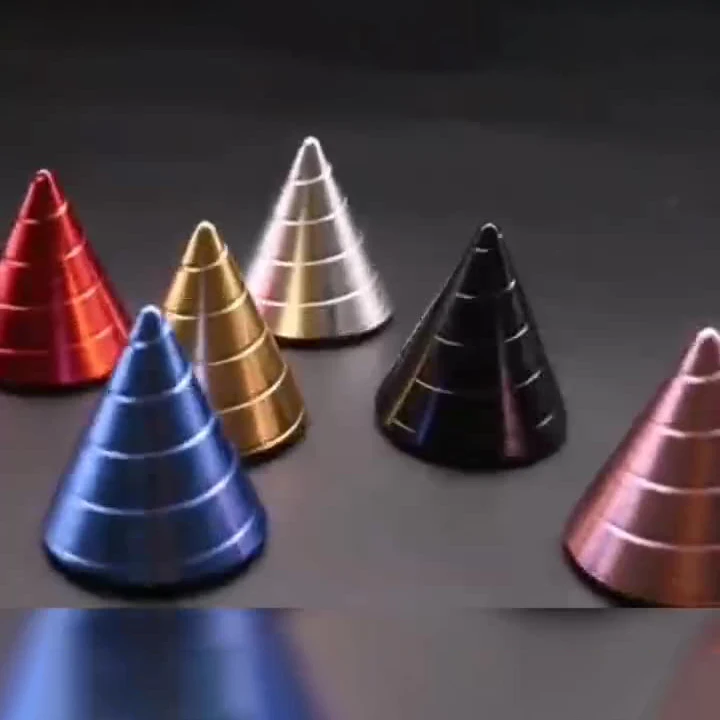 Fingertip Gyroscopes Spherical Toys Desktop Conical Gyroscopes Hand Spinner Fingertip Metal Alloy Gyro Stress Relief Adult Toys