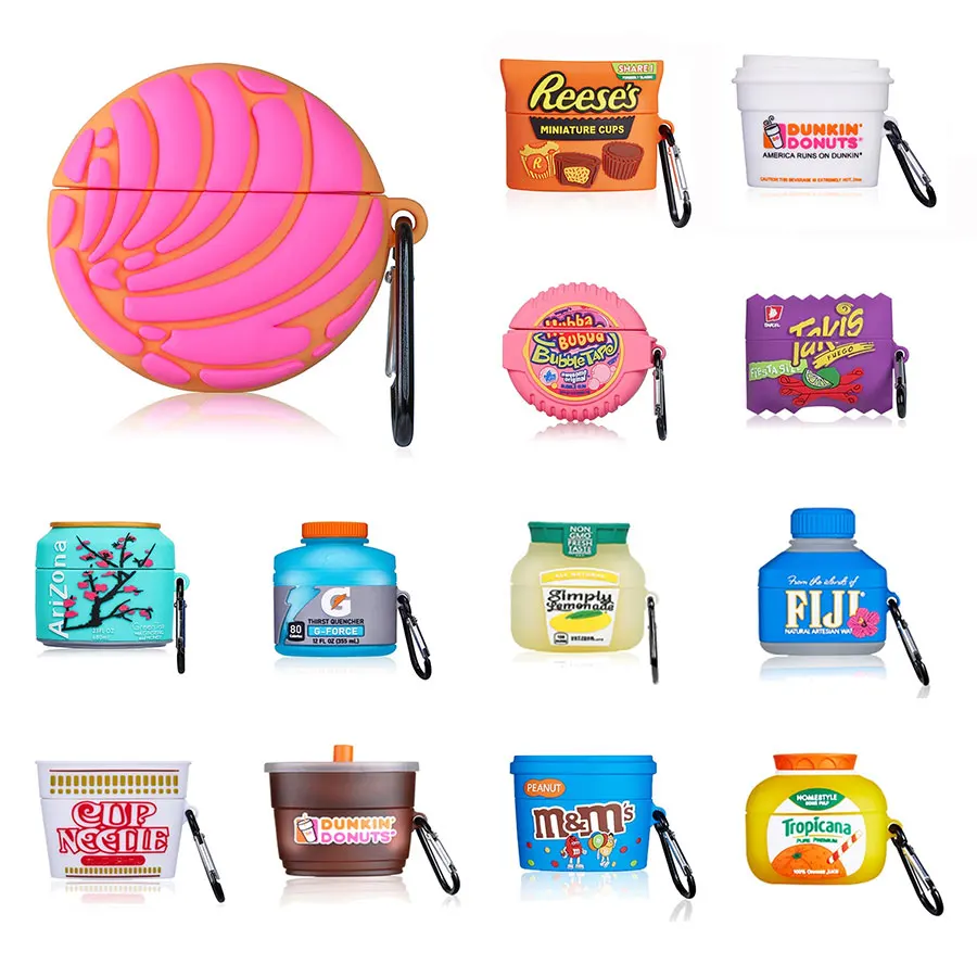 

Wholesale Drop Shipping Pan Dulce For Airpod 3 Pro Mexican Concha Bread Silicone Cute 3D Food Mexi For AirPod Pro Cases, Multiple colors