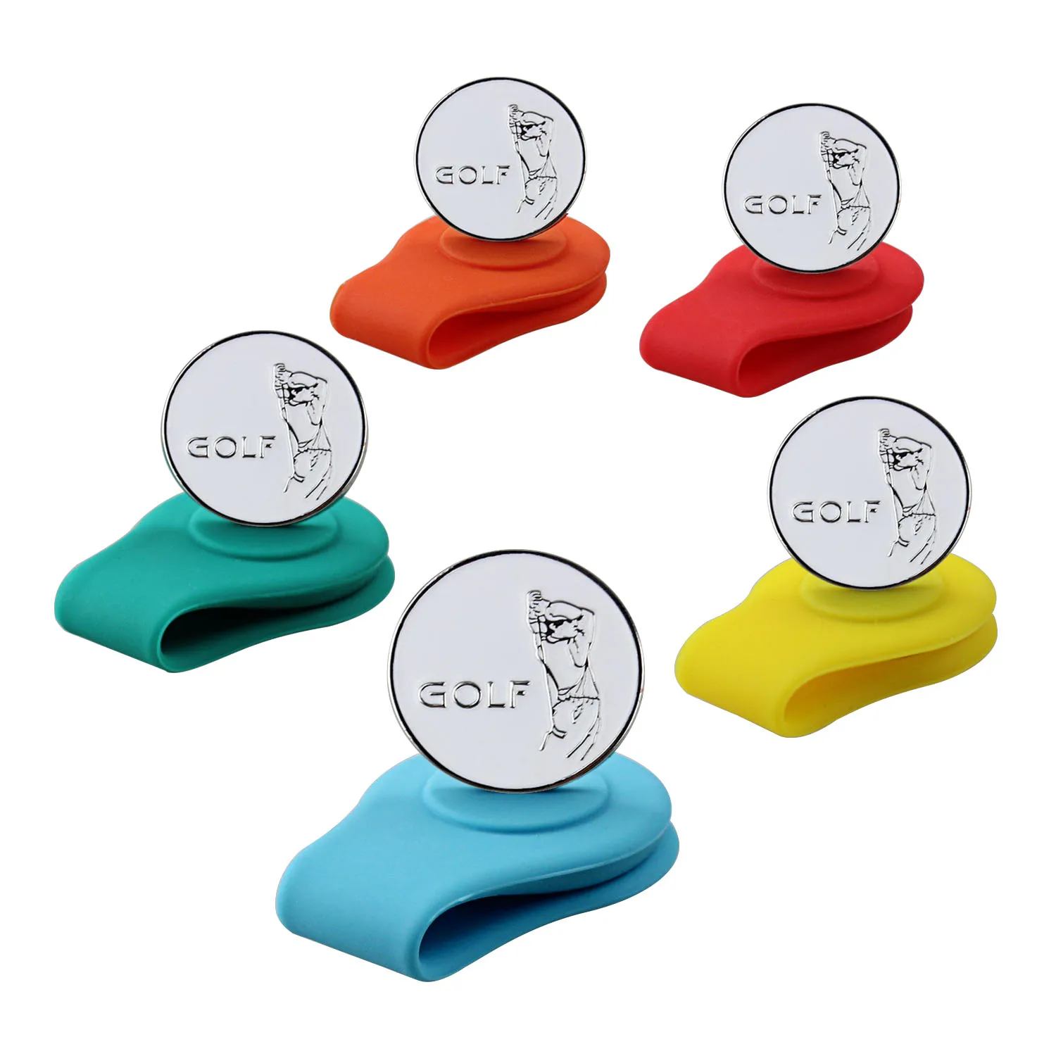 Newest Golf Product Golf Hat Clip Silicone Material Hat Clip With Various Color Can