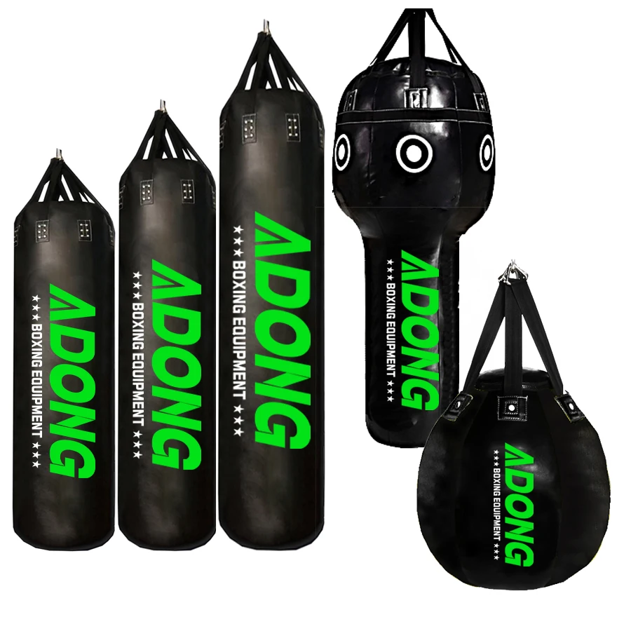 AIDONG Wholesale Pro Unfilled Leather Mma Muay Thai Boxing Sandbags Punching Bag & Sand Bag Kicking Heavy Bag