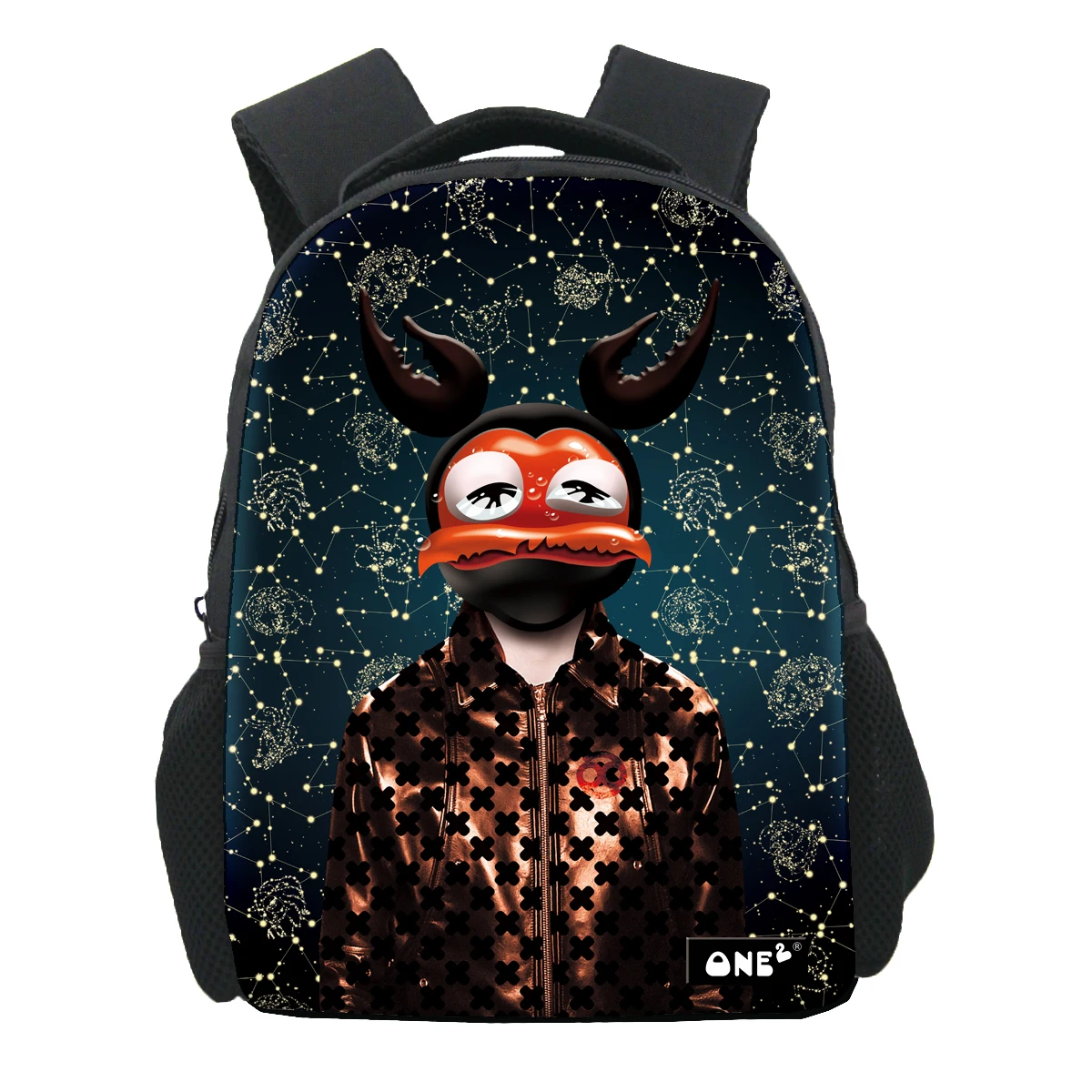 

Lightweight comfortable padded backpack satchel constellation design print children bag school washable, Customized