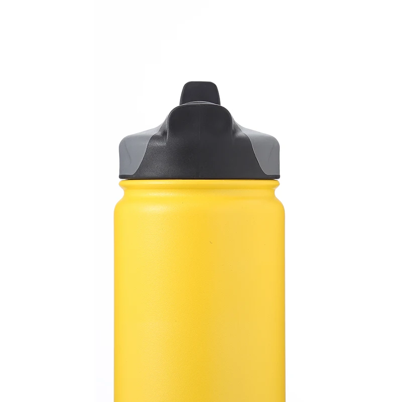 

Custom logo hot sale 18/8 double wall stainless steel flasks insulated vacuum sport drinks water bottle with new cover lid, Customized color