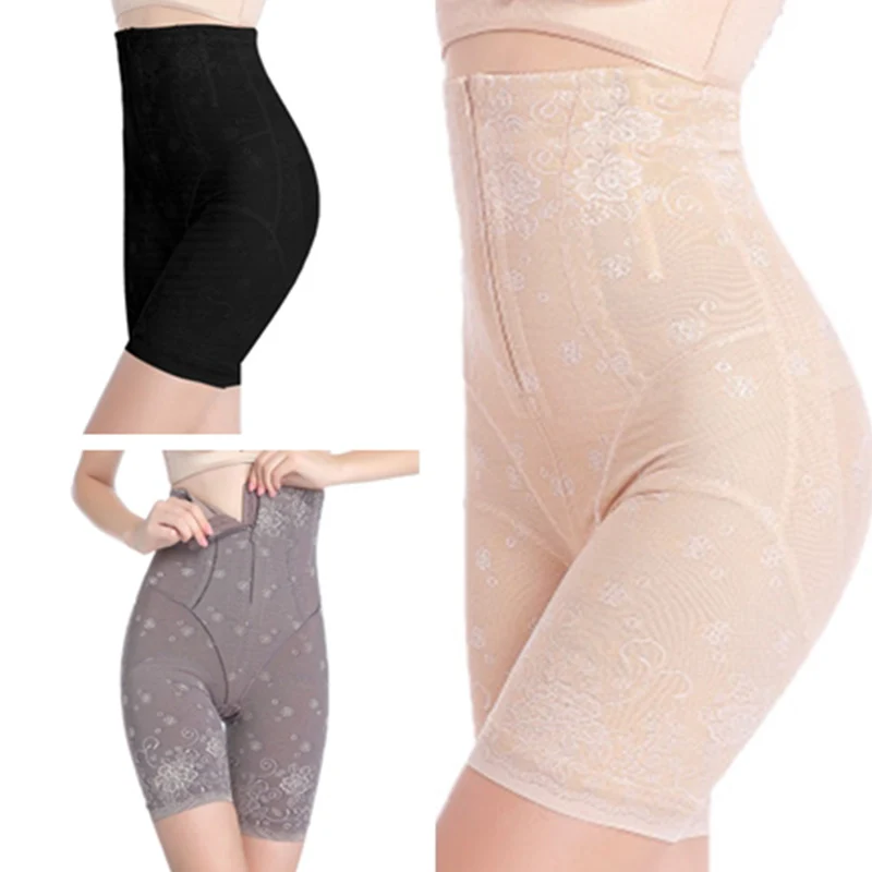 

Sexy Women Body shaper With Zipper Seamless Fat Compression Plus Size Underwear Tummy Control Butt Lift Panties