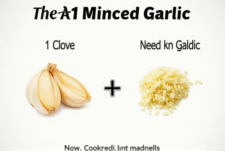1 Clove Minced Garlic Equals: Precise Measurement Guide