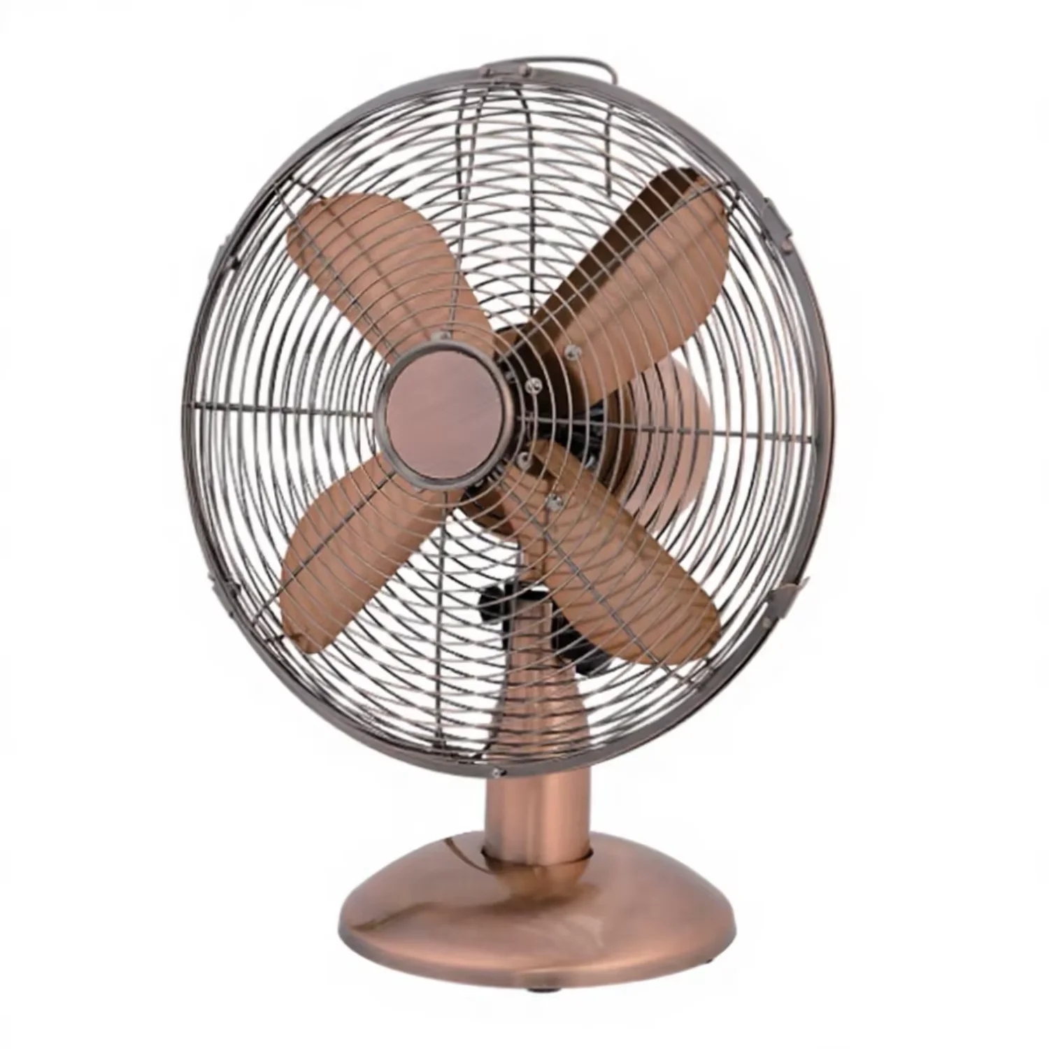 Table Fan, 10-inch, 4-Aluminum-Blade, 3-Speed, Copper - detail 6