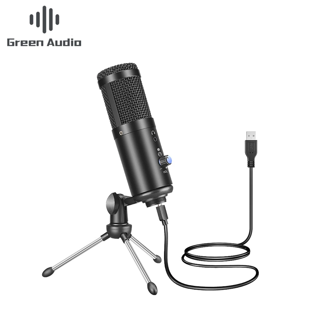 

GAM-A6 USB Studio condenser microphone with large diaphragm condenser microphone for broadcasting with tripods