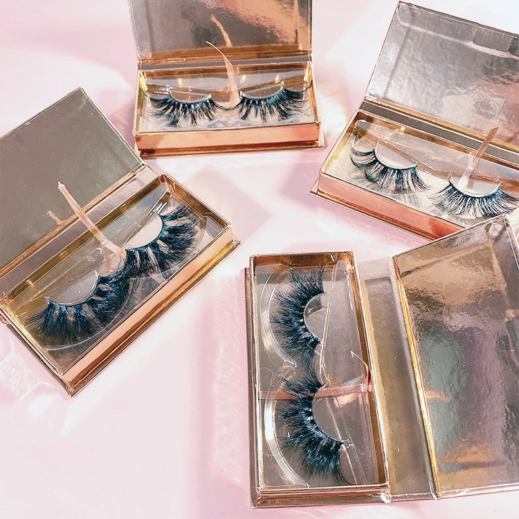 

new lashes style silk lashes 8mm 12mm 15mm length faux mink lashes with free box 25mm mink Eyelashes, Natural color