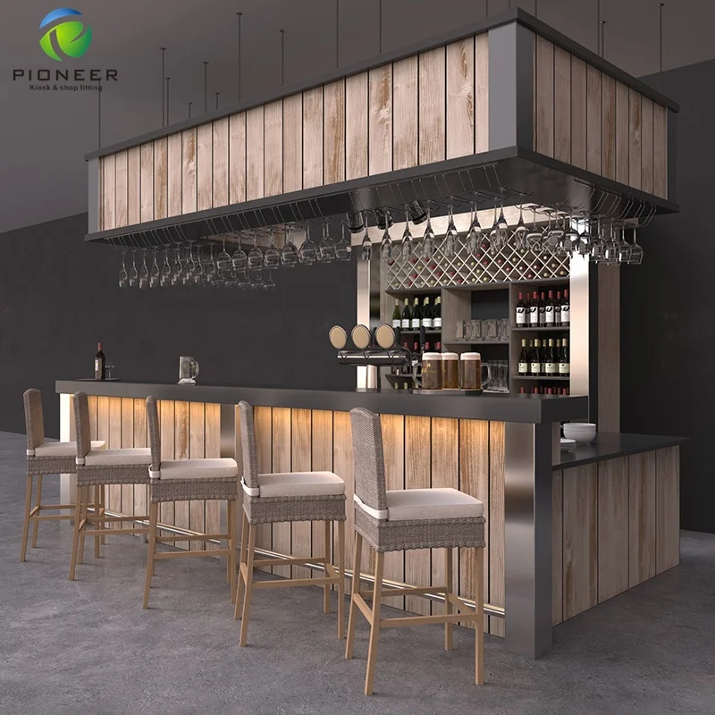 

Wholesale Coffee Shop Counter Design Commercial Cafe Bar Counter Furniture Coffee Shop Decoration For Sale