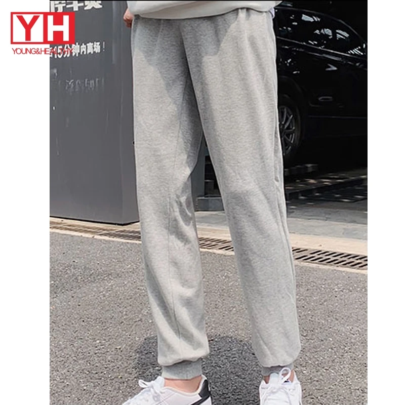

YH Workout Men Embroidery Sweatpants Crop Top Hoodies And Sweat Pants